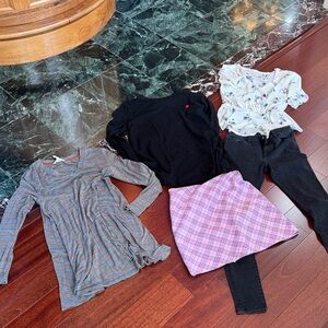 dress and 2 Matching Set with Black Top and Pink Skirt mix and match teen edgy